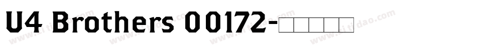 U4 Brothers 00172字体转换